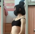 舞蹈生被套路教室门1V565M柔韧黑裙